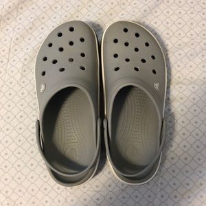 Grey, Black, & White CROCS M8/W10
